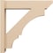 Ekena Millwork 6-in W x 26-in D x 26-in H Balboa Slat Rough Cedar Woodgrain TimberThane Outlooker, Primed Tan OUTUR060X26X26BOA24RCPR - alternate 6